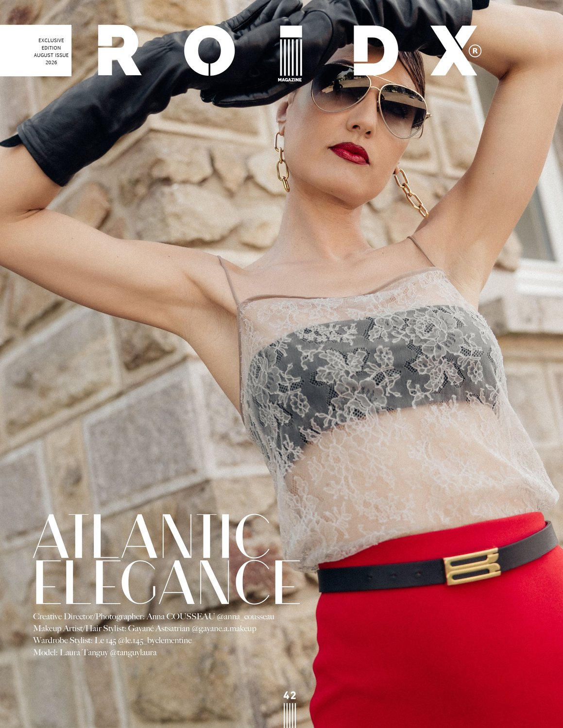 Couverture du magazine Roidx, maquillage et coiffure signés Gayané